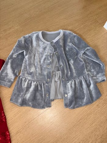 Gilet matière velours 3 ans