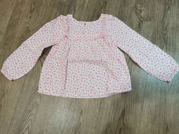 Chemise fleurie 7-8 ans