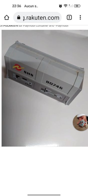 Playmobil conteneur spécial