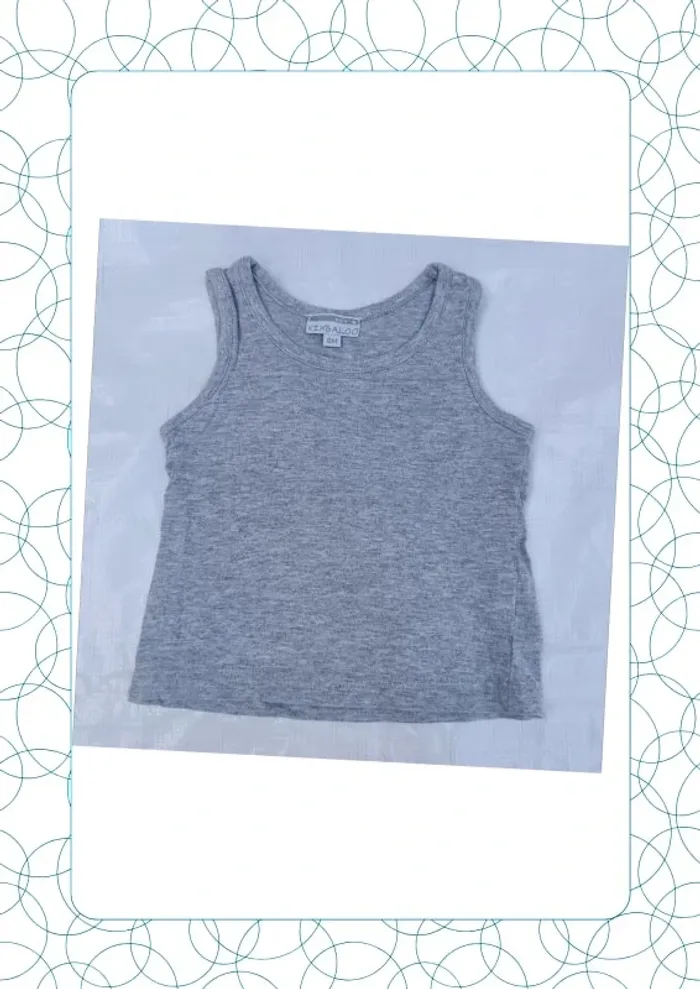 Tee shirt sans manche 6 mois Kimbaloo