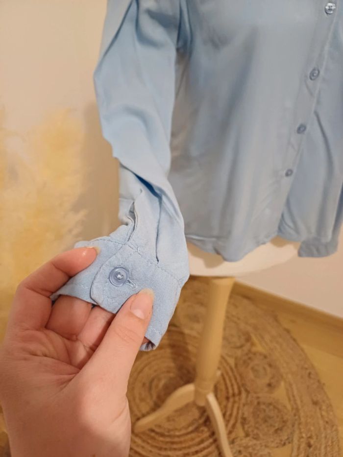 Chemise bleue claire boutonnée Jacqueline De Yong taille S 36 - photo numéro 4