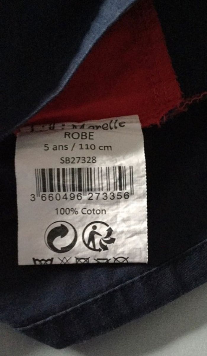 Robe rouge et marine 5 ans Lili Marelle - photo numéro 5