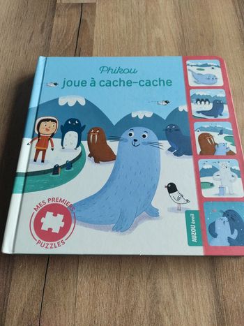 premier livre puzzle : Phikou joue à cache-cache