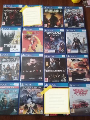 Jeux ps4 à 10 euros pièce.