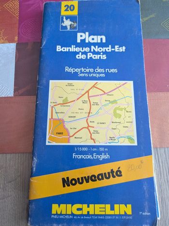 Carte michelin banlieue de paris