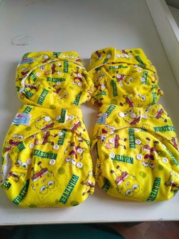 4 couches lavables bob l'éponge