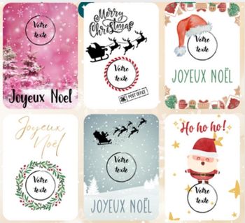 Carte à gratter de noël