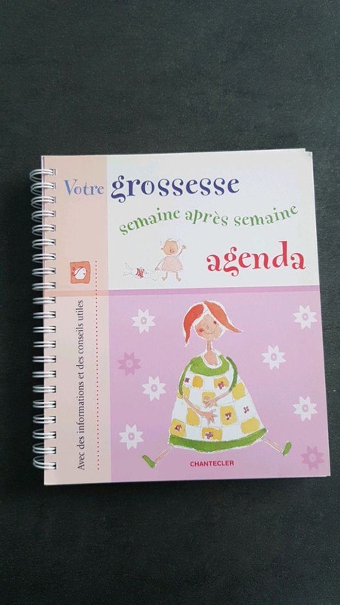 Livre "votre grossesse semaine après semaine" agenda Chantecler