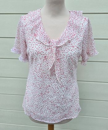 Blouse top à volants Daxon Taille 40