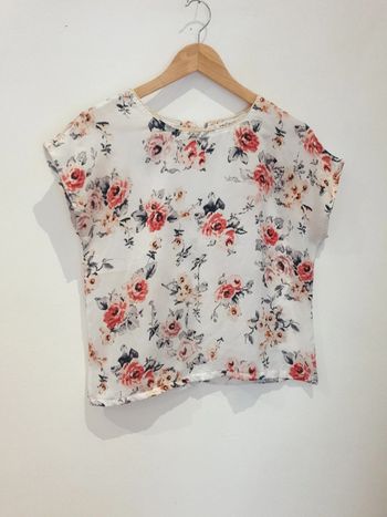 Blouse type soie fleurie A1177