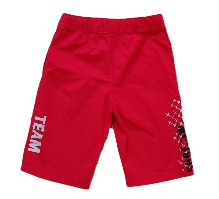 Bermuda rouge. Short long. Surf. Palmier. In Extenso. Taille 8 ans. 125 - 131 cm - photo numéro 5
