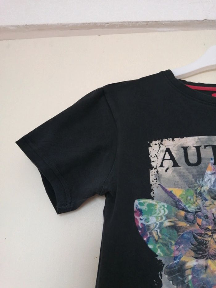 Tee shirt 14 an couleur noir avec multicolore. - photo numéro 2