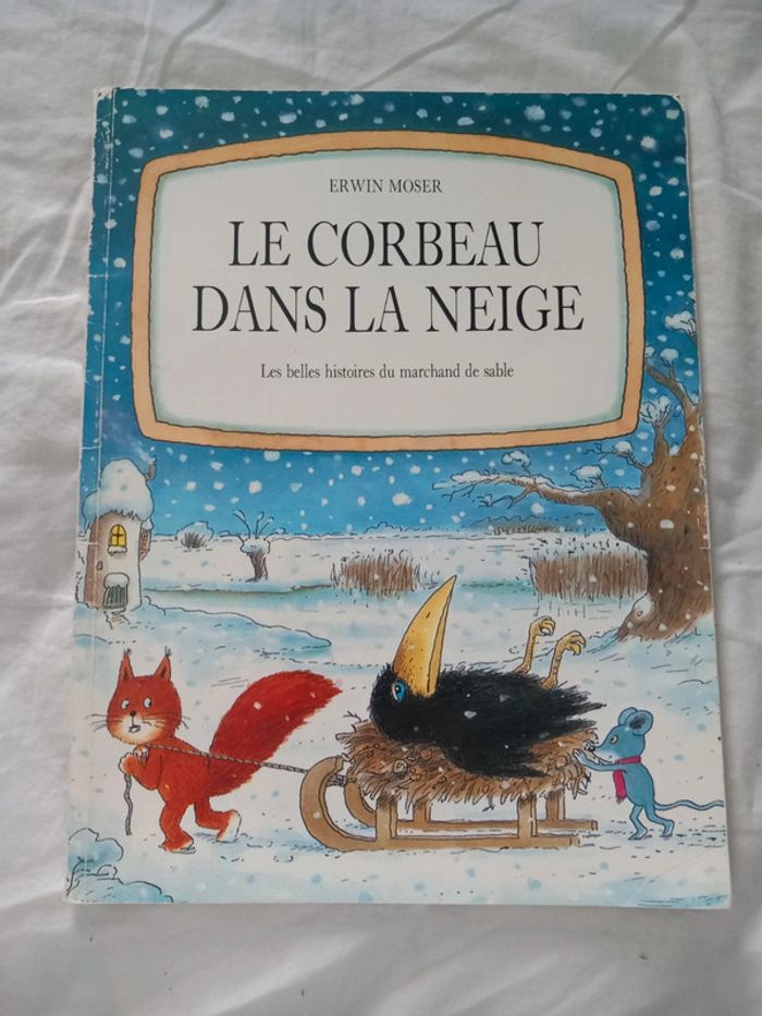 Le corbeau dans la neige