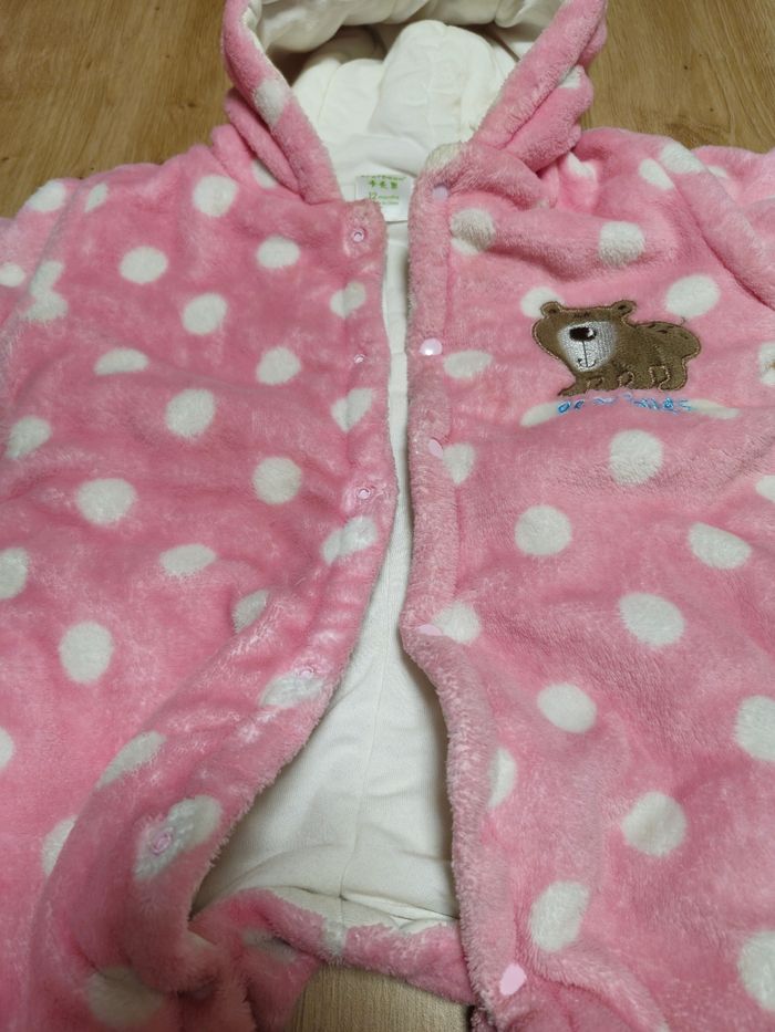 Combinaison d'hiver bébé fille 12 mois, krafbean en très bon état. - photo numéro 4