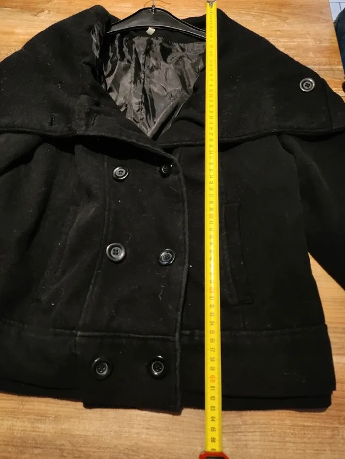 Manteau chaud hiver noir Gemo taille 40 très bon état - photo numéro 5
