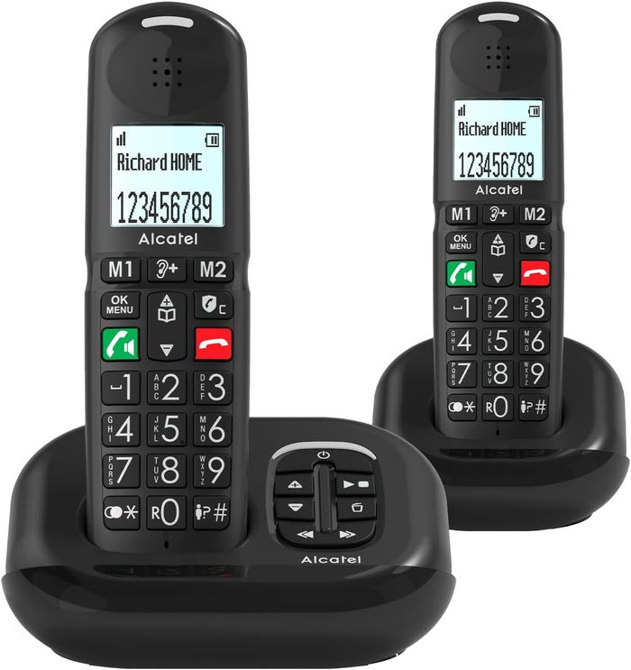 NEUF – Téléphone fixe sans fil DECT "ALCATEL XL685 Voice Duo" pour senior avec répondeur intégr - photo numéro 2
