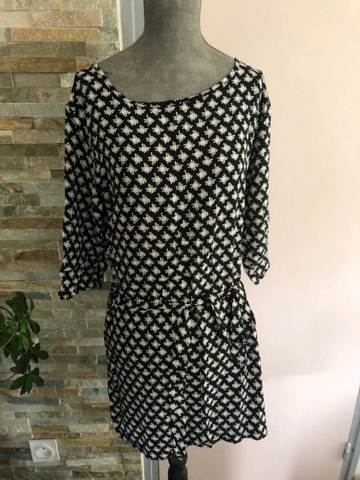 Tunique noire et blanche 36/38