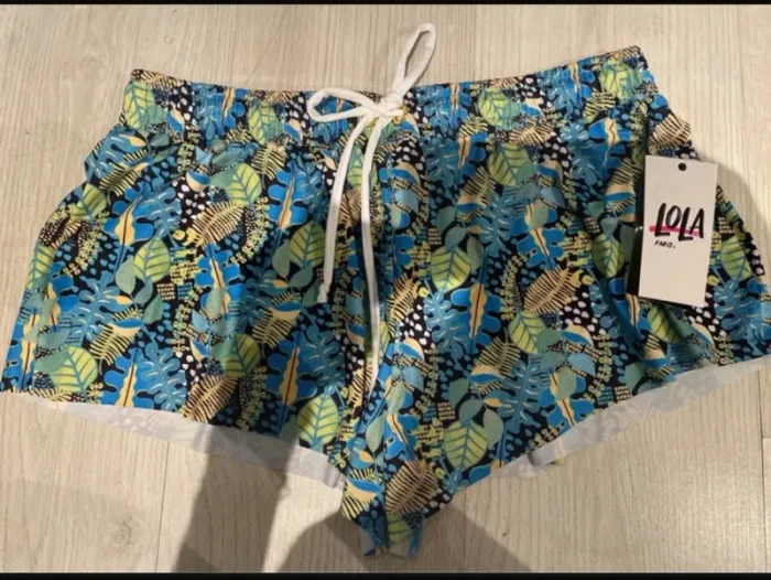 🌴 Short de bain femme tropical LOLA Paris - Taille 38