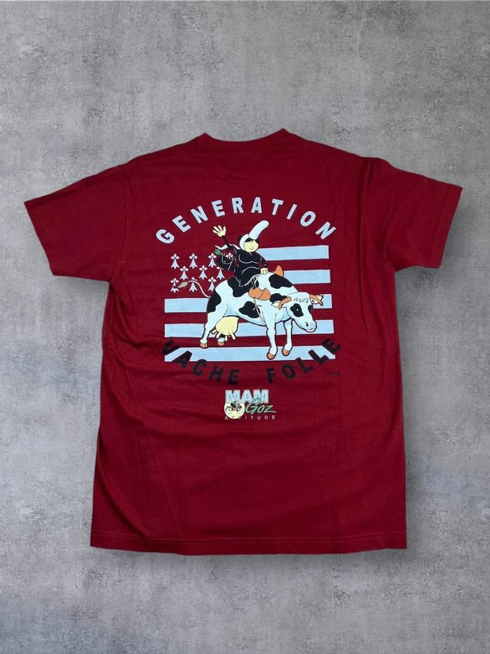 T-shirt, Imprimé, Rouge, S (293)