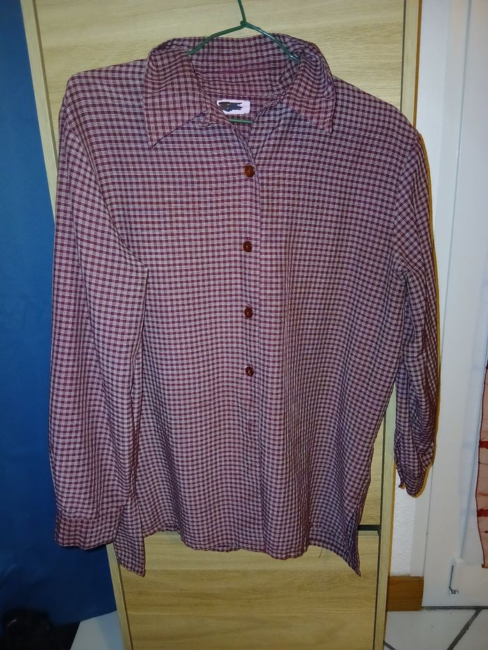 Chemise à carreaux pour homme
