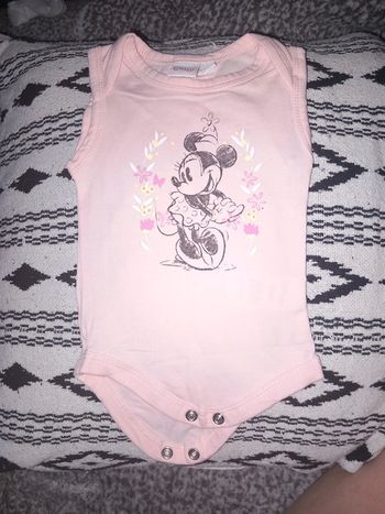 Lot 2 bodies disney action minnie taille 50/56cm