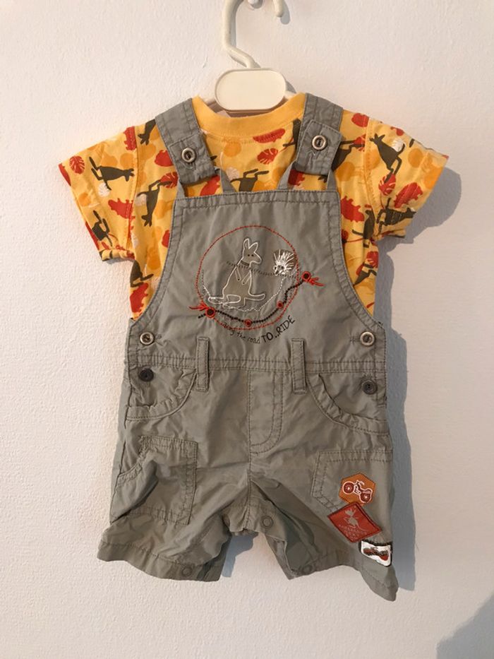 Ensemble salopette tee-shirt