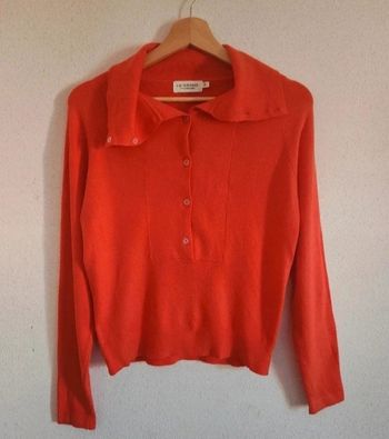 Pull femme XS Molly Bracken – rouge orangé – très bon état
