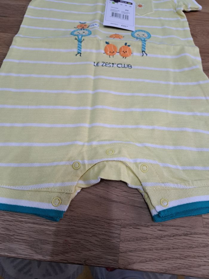 Combishort bébé garçon 6 mois - photo numéro 2