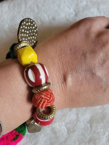 Bracelet vintage mélange de matériel