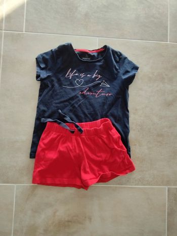 Pyjama short 8-10 ans