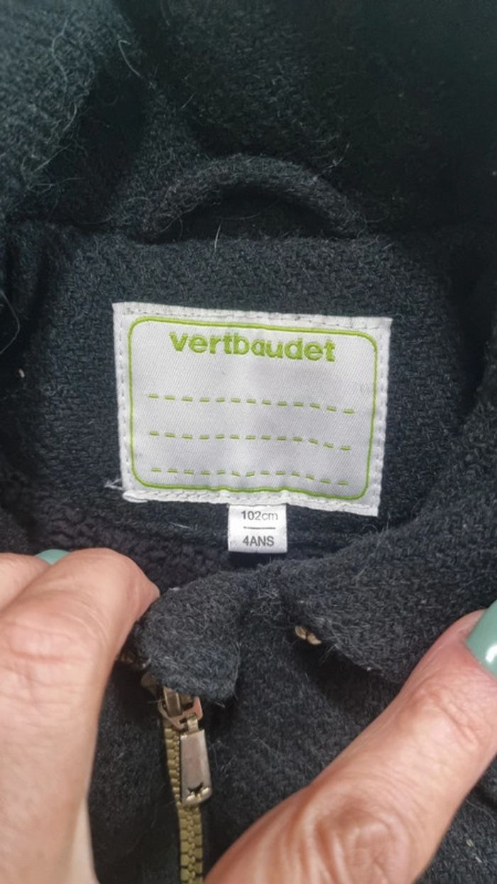 Manteau vertBaudet noir 4 ans 104 cm - photo numéro 3