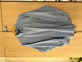 Chemise Ralph Lauren pied-de-poule bleu & blanc – Taille L