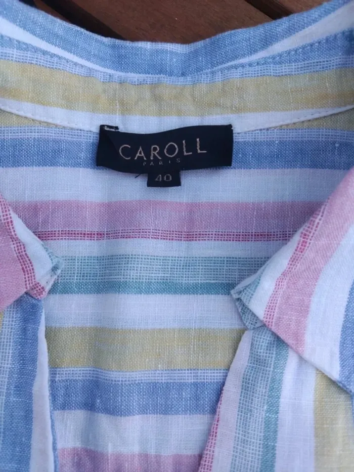 Blouse Caroll t40 100%lin - photo numéro 9