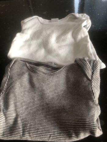 Bodies court blanc et gris/ noir 