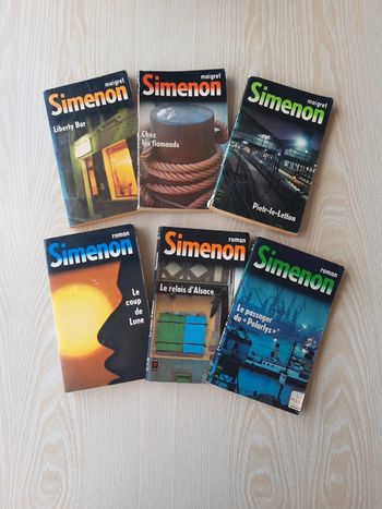 Lot 6 livres Simenon