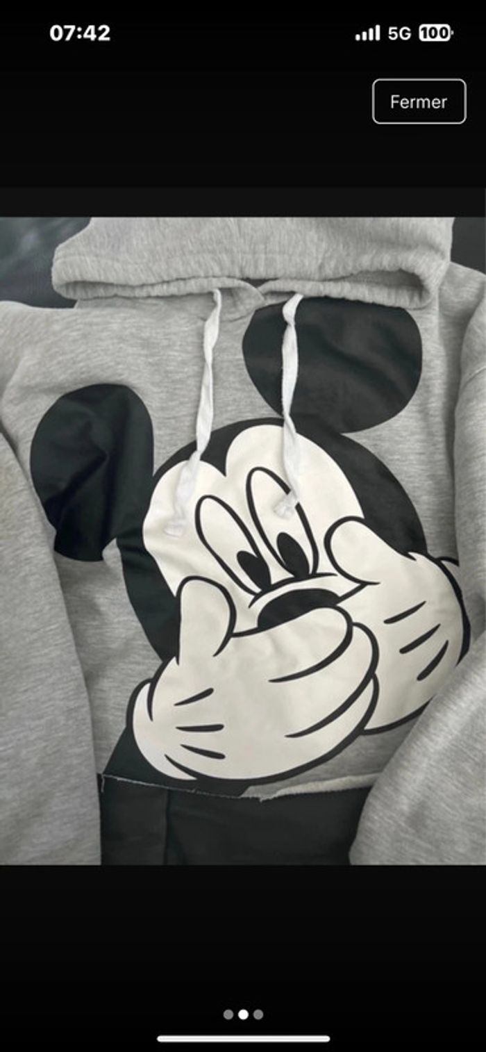Sweet capuche court mickey - photo numéro 2