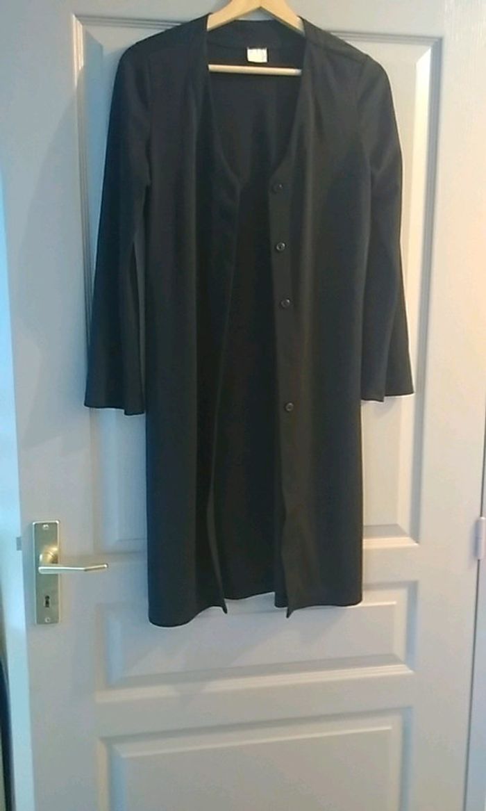 Gilet long noir femme taille M   11 - photo numéro 4