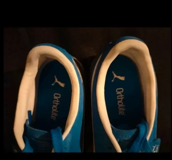 Baskets Puma Palermo bleues électriques neuves - photo numéro 4