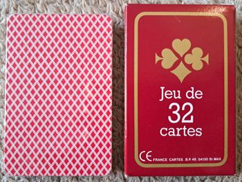 ♟️Jeu de 32 cartes France Cartes neuf