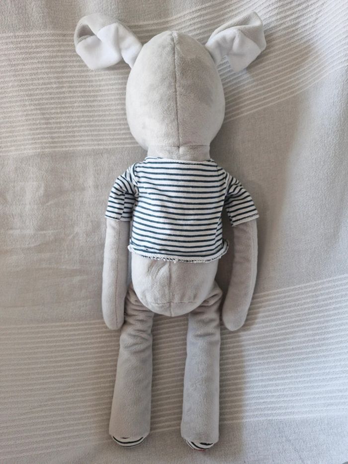 Peluche  obaibi chien pull rayé  cocard - photo numéro 5