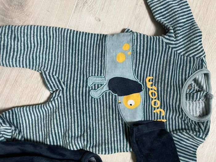 Lot de 3 pyjamas garçon 1 mois - photo numéro 2