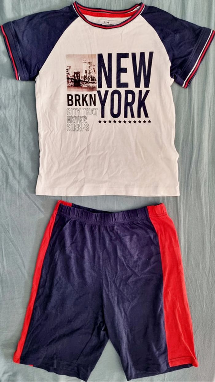 Ensemble été NY 11 ans garçon