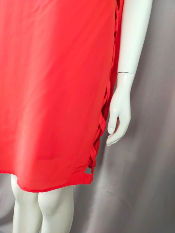 Robe rouge 100 % soie – Bel Air – Taille 2 - photo numéro 5