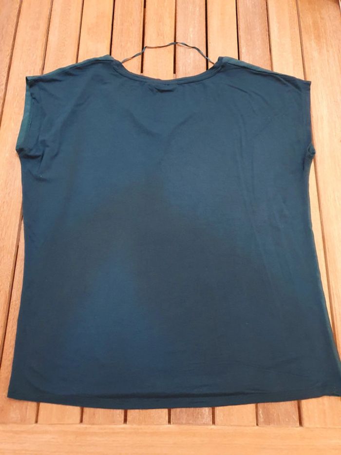Tee-shirt femme t40 Kiabi vert bleuté - photo numéro 5