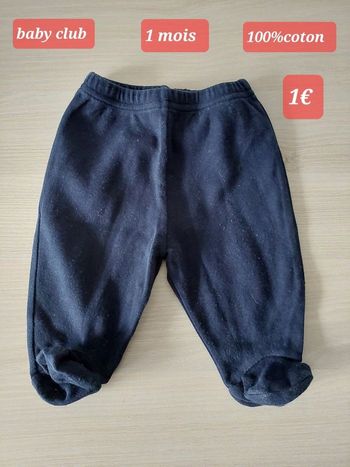 Pantalon garçon 1  mois