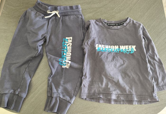 Ensemble pantalon jogging et Tee shirt manches longues 4 ans Little elevenparis