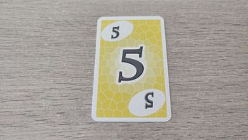 Carte numéro 5 n°5 pièce détachée Skyjo jeu de société #E15