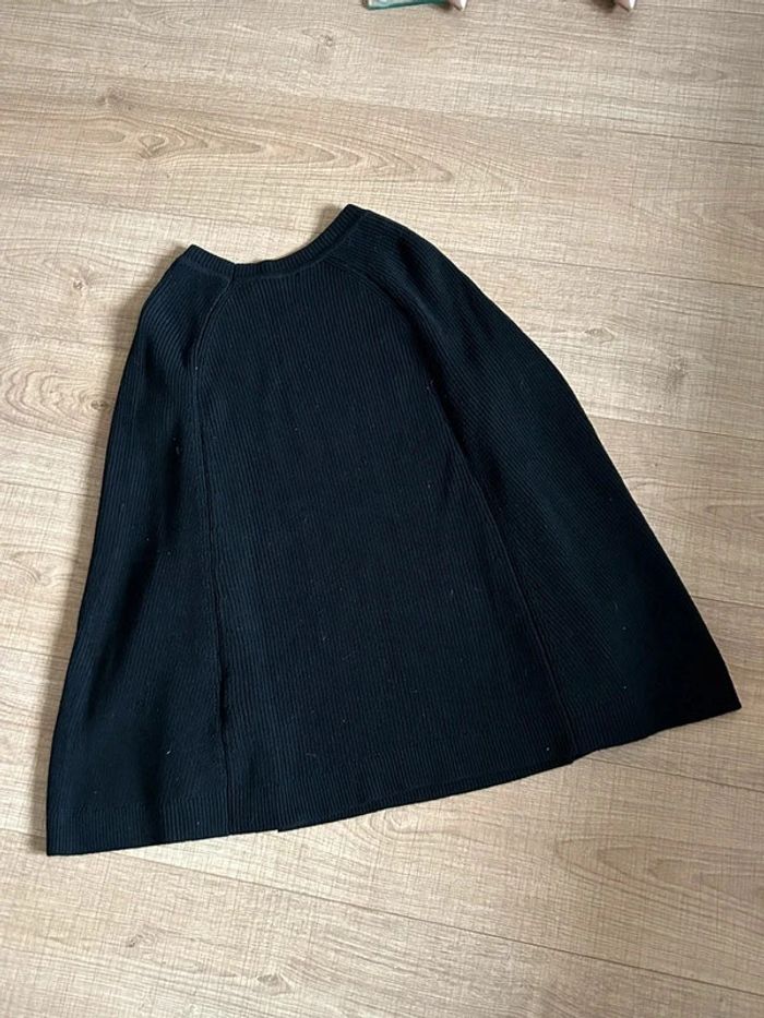 Poncho noir avec boutons dorés Morgan taille S jamais porté - photo numéro 12