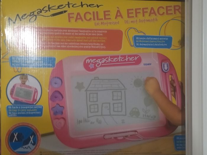 Megasketcher rose tomy neuve dans emballage d'origine fermé ardoise pour activités - photo numéro 2