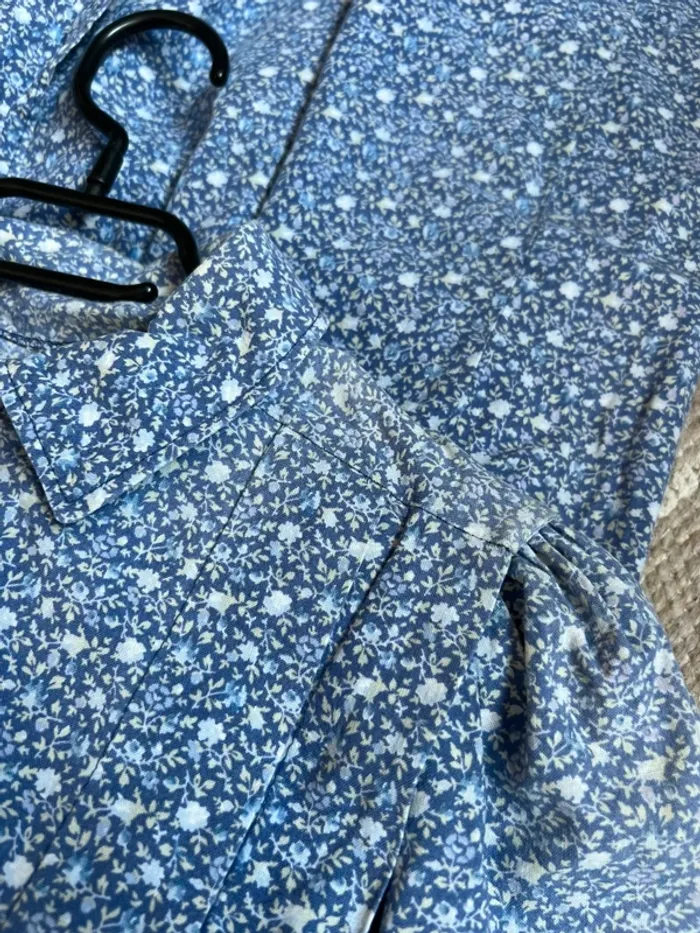 Authentic vintage Laura Ashley Cottagecore dress made in Wales Folk Prairie - Taille S - photo numéro 14